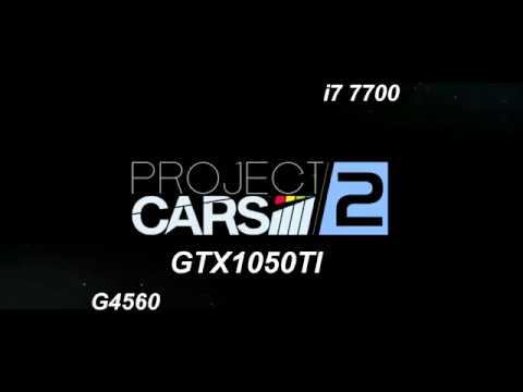 Project Cars 2 i7 7700 , G4560 and GTX1050 TI ultra смотреть онлайн