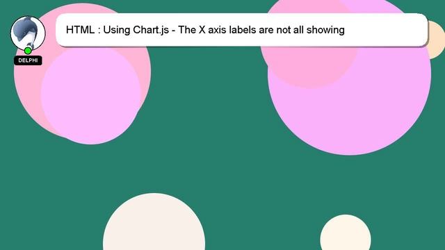 HTML : Using Chart.js - The X axis labels are not all showing смотреть онлайн