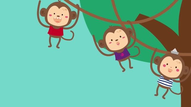 Five Little Monkeys Swinging in a Tree Song - The Kiboomers Preschool Songs & Nursery Rhymes смотреть онлайн