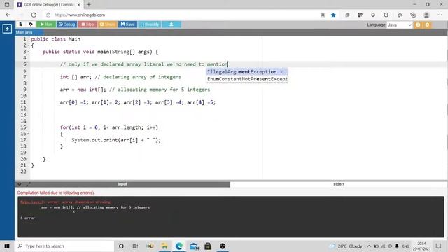 Arrays in Java || Telugu смотреть онлайн