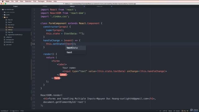 3491578 09 How to work with React form React and Redux for Absolute Beginners смотреть онлайн