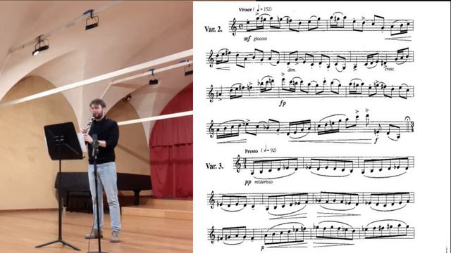 Hommage à Kodaly by B. Kovács (excerpt 2) - Nico Andriolo, clarinet смотреть онлайн