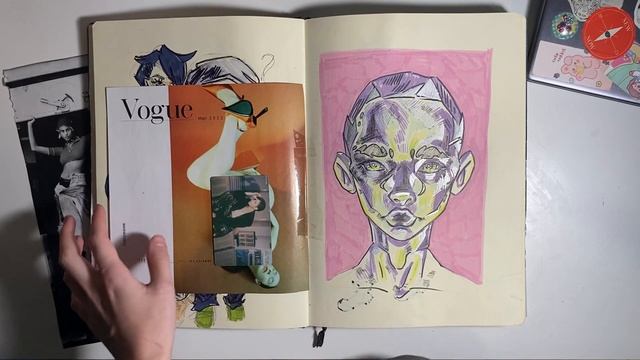 Обзор текущего скетчбука /// инктобер, анатомия, скетчи маркерами смотреть онлайн