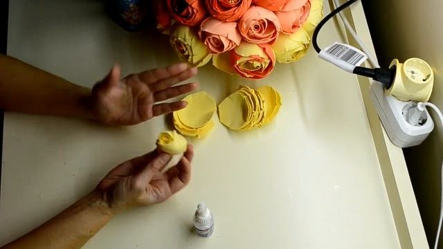 Мк пион из фоамирана 1мм , ночник в корзине. смотреть онлайн