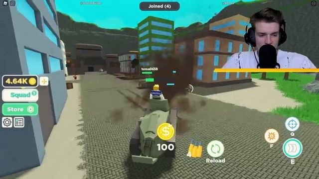 Я ПРОКАЧАЛ СВОЙ ТАНК! ТАНК - КАЧОК? САМАЯ ДИКАЯ БИТВА НА ТАНКЕ В СИМУЛЯТОР ТАНКА В ROBLOX смотреть онлайн