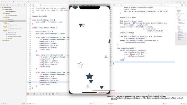 iOS Swift Game Tutorial - SpriteKit Space Game смотреть онлайн