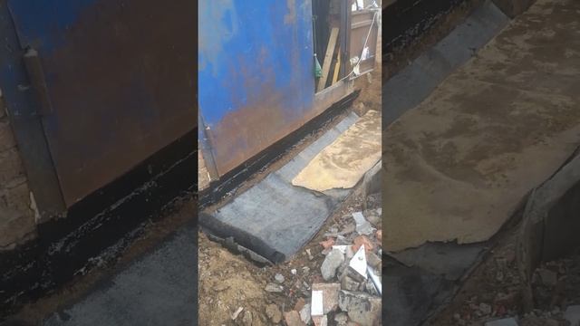 отмостка гаража