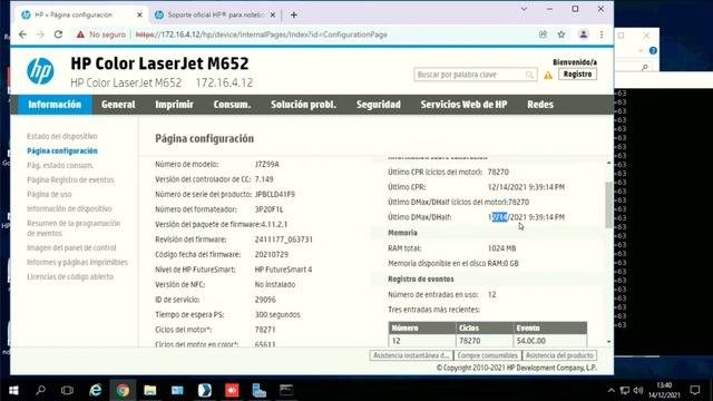 Actualizacion de Firmware HP Color M652 смотреть онлайн