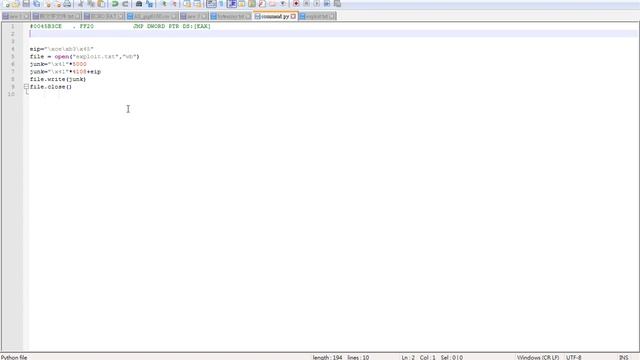 FTP Commander Pro 8.03 - Overflow JMP EAX смотреть онлайн