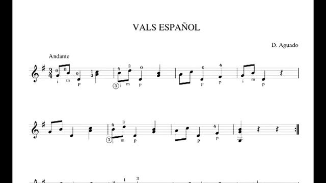 D. Aguado - Vals Español (MG1) смотреть онлайн