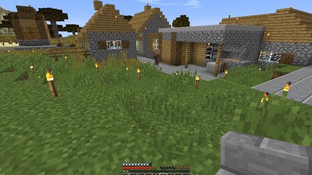 Lets Play minecraft #2 Прокачку деревне + бонус смотреть онлайн