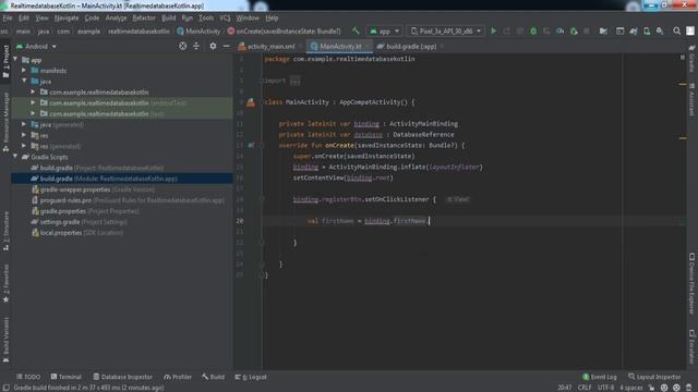 Save Data in Firebase Realtime Database using Kotlin | Realtime Database | Kotlin | Android Studio смотреть онлайн