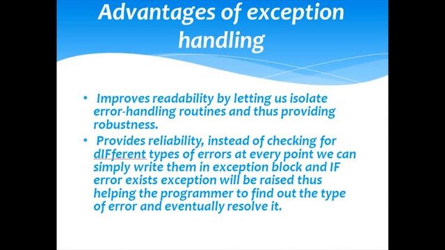 Exception handling || syntax || Advantages || practical demonstrations смотреть онлайн