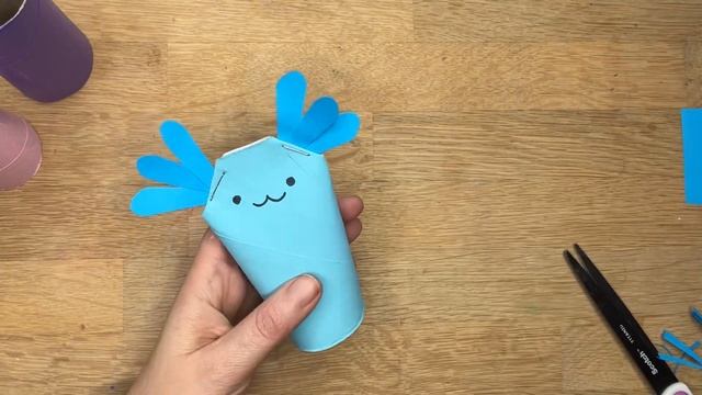 Easy Paper Roll Axolotl