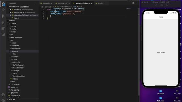 #5 configure react-navigation 6.X and setup bottom tabs || maintain folder structure #reactnative смотреть онлайн