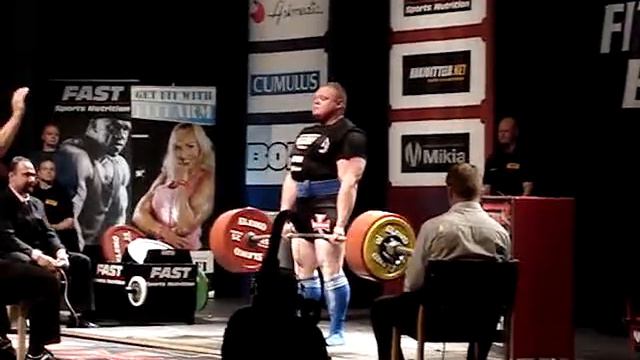 Bullfarm Powerlifting Championships 2010 Benedikt Magnusson Raw Deadlift 410kg смотреть онлайн