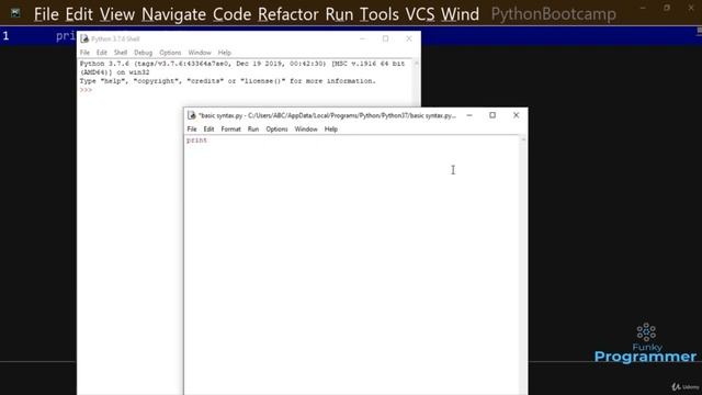 Run a Basic Syntax with Complete Understanding on Print Function смотреть онлайн