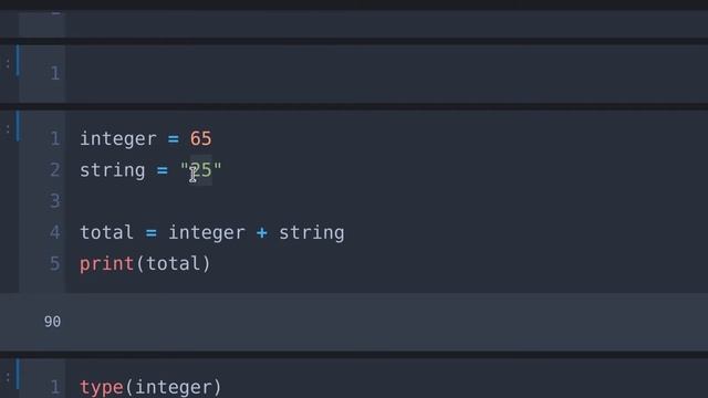 PYTHON TypeError: unsupported operand type(s) for +: 'int' and 'str' смотреть онлайн