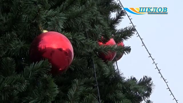 Главную елку Шкловщины установили возле Детской школы искусств смотреть онлайн