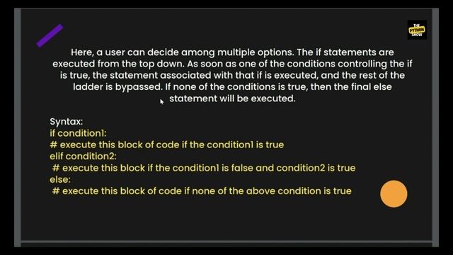 21. Decision Making in python | if-elif-else statement смотреть онлайн