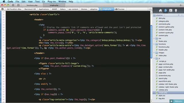 Adaptive Blog Theme: Loose Ends in functions.php and Theme Testing Pointers смотреть онлайн