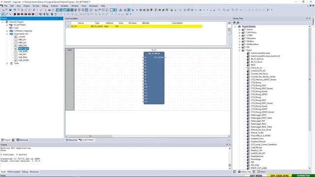 Pixsys LogicLab / Movicon tutorial n. 7 - LogicLab: programming ETD1644 Modbus (ENG) смотреть онлайн