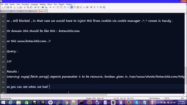 Cookie Based Sql Injection Tutorial By Umair смотреть онлайн