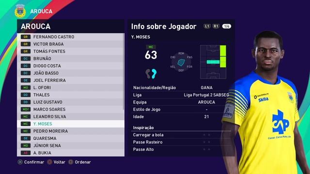 Arouca - PES 2021 Liga Portugal 2 Option File Preview смотреть онлайн