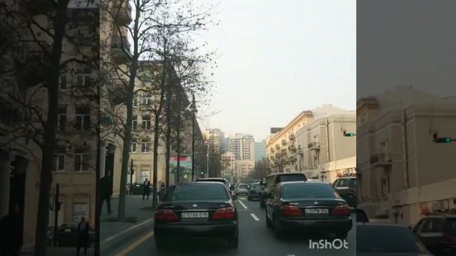 Родной город Баку/ Прогулка на машине по центру города/ от проспекта Нефтяников до Нагорного парка смотреть онлайн