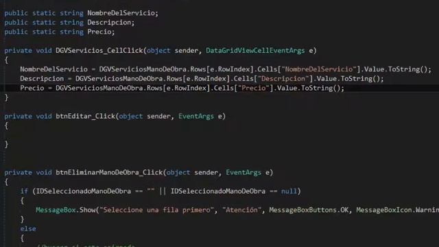 Como Pasar datos de un DataGridView ()fila seleccionada a textboxs смотреть онлайн