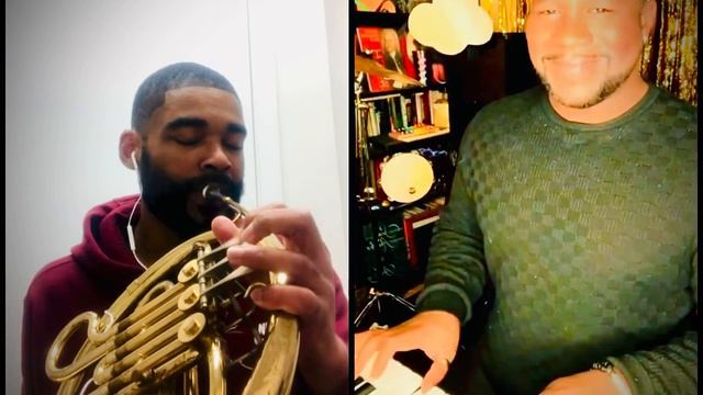 Somewhere Over The Rainbow - French Horn, Piano /Vocals Collaboration!!! смотреть онлайн