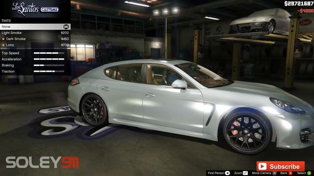 Porsche Panamera Turbo GTA V car mod tuning !! [ Soley911 ] смотреть онлайн