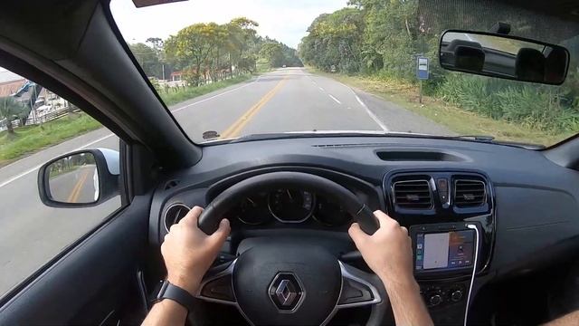 SUBINDO A SERRA COM O RENAULT LOGAN ZEN 1.0 2020 смотреть онлайн