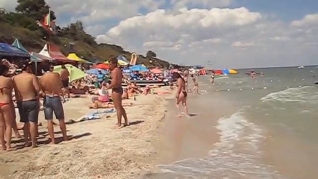 Кирилловка 2014. Пляж и Азовское море в Кирилловке. смотреть онлайн