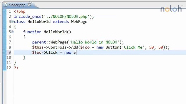 NOLOH PHP Framework: Part 1/7 - Events - Creating Basic Events смотреть онлайн