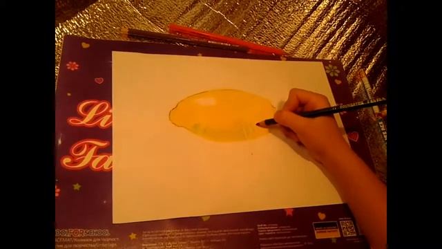 How to draw. Draw a lemon step by step №2 смотреть онлайн