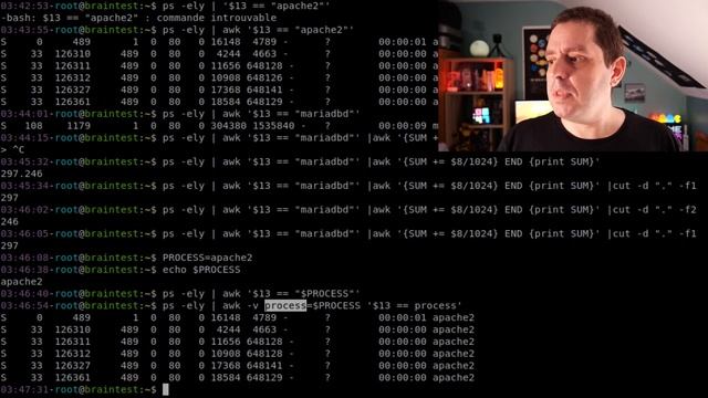 Livecoding Bash : calculer la mémoire consommée par un service sous Linux - Christophe Casalegno смотреть онлайн