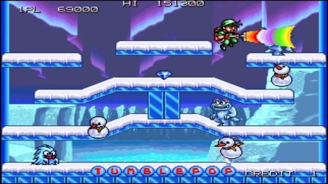 (Retro Game) Tumblepop Arcade play смотреть онлайн