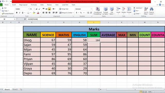 Grade 9/Electronic Spreadsheet/ICT/UNIT 02/PART 05/TamilMedium смотреть онлайн