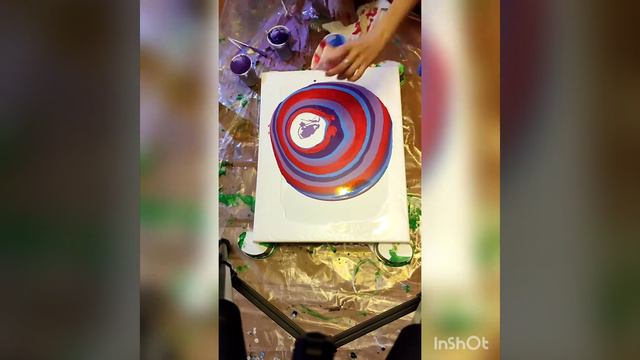 Fluid art. Acryl tutorial смотреть онлайн