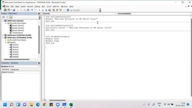 Visual Basic for Application-MS Excel Tutorials-Session 01 смотреть онлайн