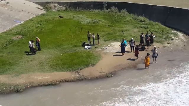 Касансай. Вид с моста. смотреть онлайн