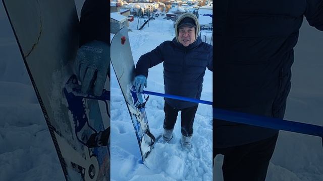 Кастомый сноуборд- Сноускут- Сноубордный самокат. смотреть онлайн