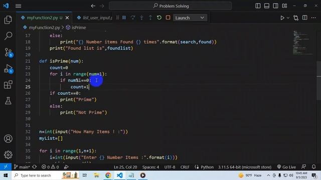 Prime Number in Python | Python Function | Web Application Development With Python смотреть онлайн