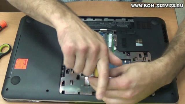 Инструкция по замене памяти, WI FI, жесткого диска и DVD RW ноутбука HP 17-e060sr смотреть онлайн