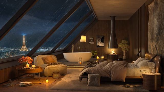 Parisian Serenity - Smooth Piano Jazz in a Cozy Bedroom for Relaxation, Work, and Chill смотреть онлайн