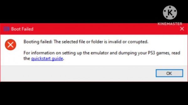Fix Rpcs3 booting Failed The Selected file or folder is invalid or Corrupted | Rpcs3 booting Faile