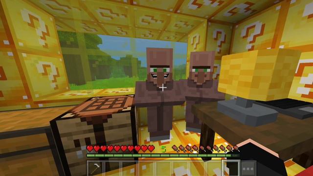 😱ОТКУДА У НАС В ДЕРЕВНЕ ПОЯВИЛСЯ ДОМ ИЗ ЛАКИ БЛОКОВ В МАЙНКРАФТ ПЕ | ХОК Minecraft смотреть онлайн