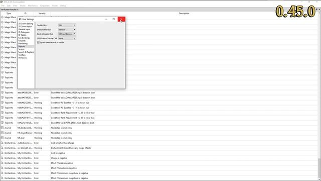 OpenMW-CS 0.45.0 Release Commentary