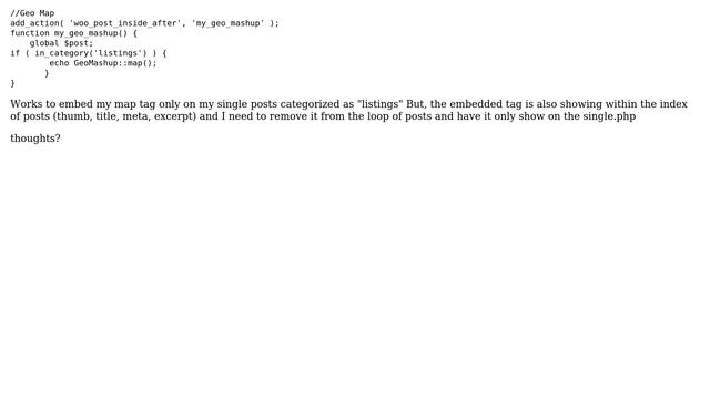Wordpress: functions.php conditional tag - only show in single.php? смотреть онлайн